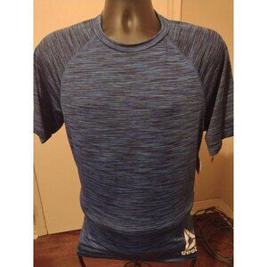 NWT New Reebok Classic Heather Blue Activewear T-Shirt Medium M S/S